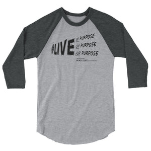 BootLife Clothing Purpose Driven 3/4 sleeve raglan shirt